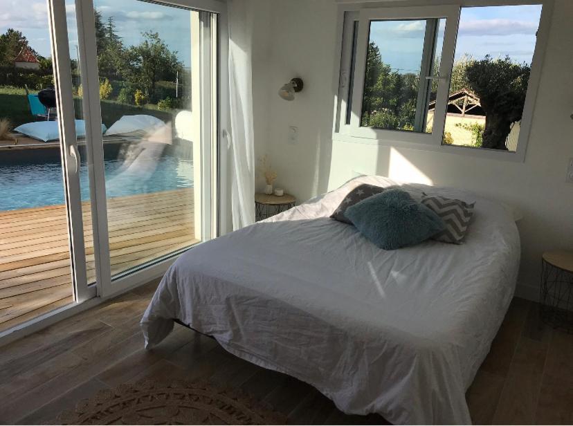 Chambre Independante Dans Pool House Le Mas-d'Agenais Ngoại thất bức ảnh
